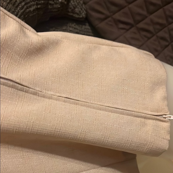 Tan Textured Blazer with Tailored Fit - Picture 4 of 6